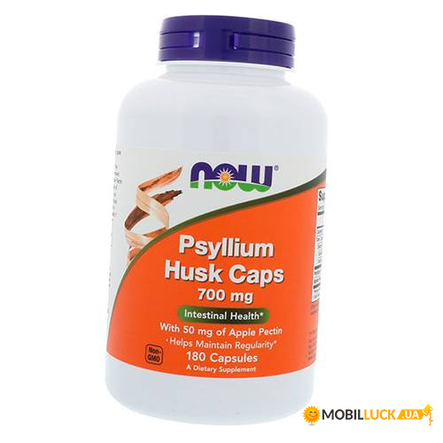   NOW Psyllium Husk 700 mg Veg Capsules 180  (4384301228)