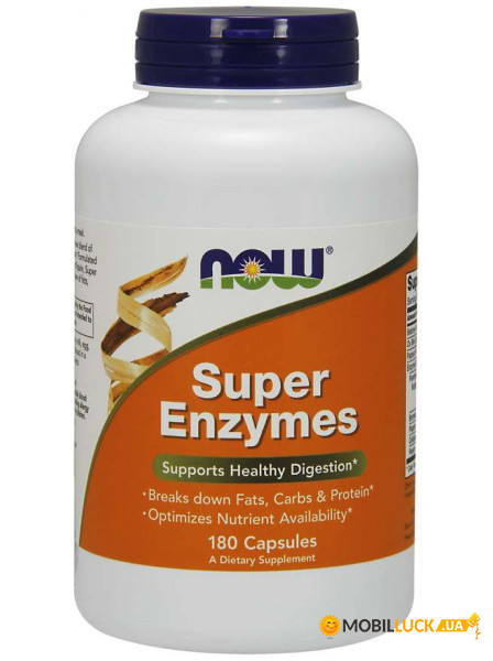   NOW Super Enzymes Capsules 180  (4384301899)