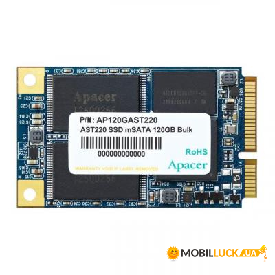  SSD Apacer mSATA 120GB (AP120GAST220-1)