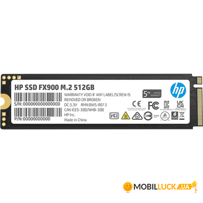  SSD M.2 2280 512GB FX900 HP (57S52AA#UUF)