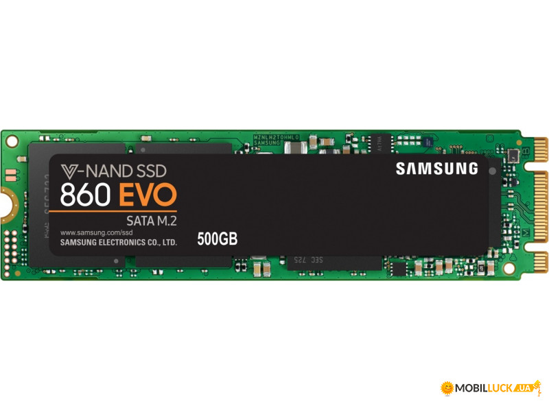  SSD 500GB Samsung 860 EVO M.2 SATAIII 3D V-NAND TLC (MZ-N6E500BW)