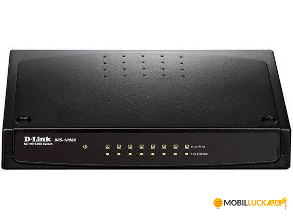  D-Link DGS-1008A 8 LAN 10/100/1000Mb