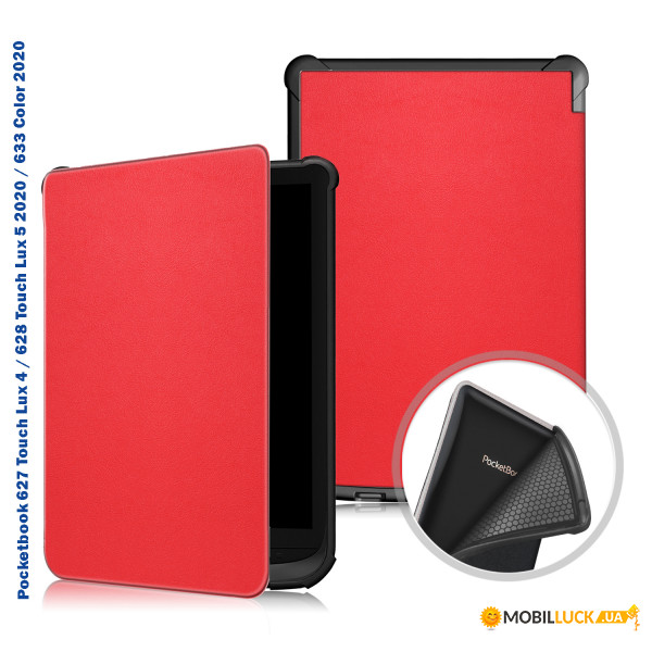 - BeCover Smart Case  Pocketbook 6 616 / 627 / 628 / 632 / 633 Red (707155)