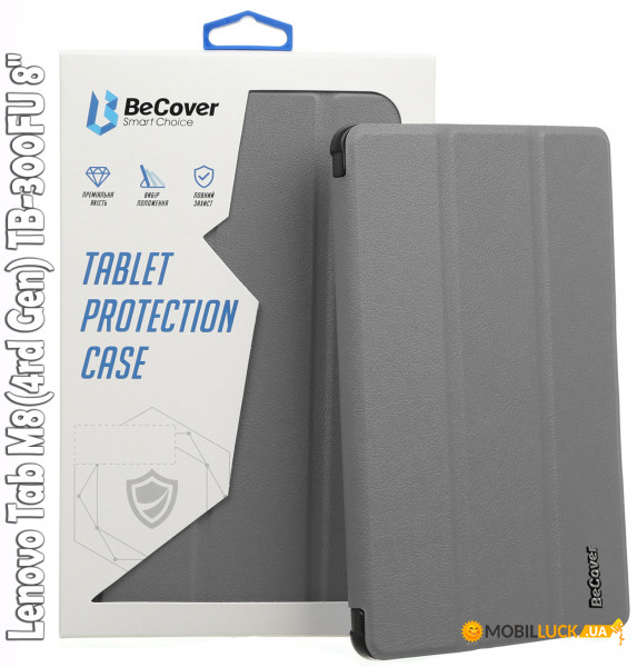 - BeCover Smart Case Lenovo Tab M8(4rd Gen) TB-300FU 8 Gray (709212)