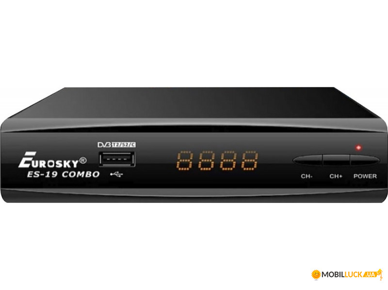 TV- ()   Eurosky ES-19 Combo DVB-T2/S2/C