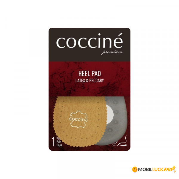  Coccine Heel Pad Latex & Peccary 665/94/1 (S), , S, 5907546514747