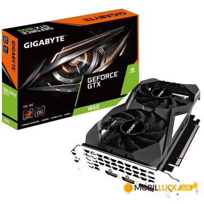  Gigabyte GeForce GTX1650 4096Mb WF2 OC (GV-N1650WF2OC-4GD)