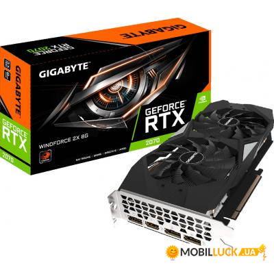  Gigabyte GeForce RTX2070 8192Mb WINDFORCE (GV-N2070WF2-8GD)