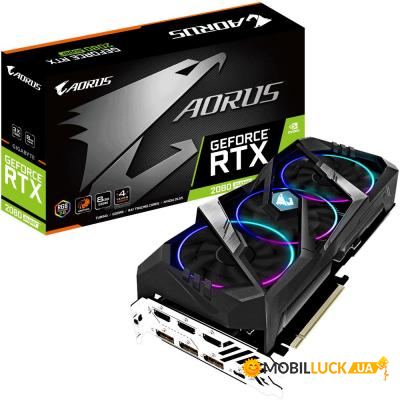  Gigabyte GeForce RTX2080 Super 8192Mb Aorus (GV-N208SAorus-8GC)