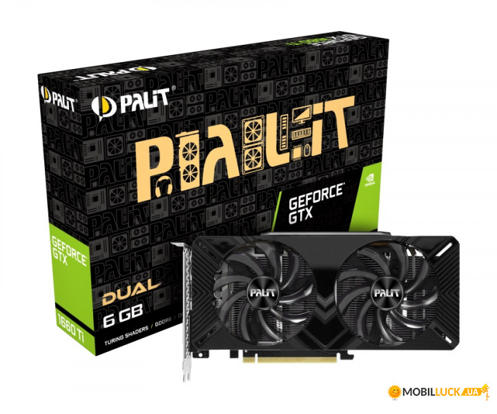  Palit GeForce GTX 1660 Ti Dual 6GB (NE6166T018J9-1160A)