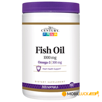  / 21st Century Fish Oil 1000 mg 300  (CN3894)
