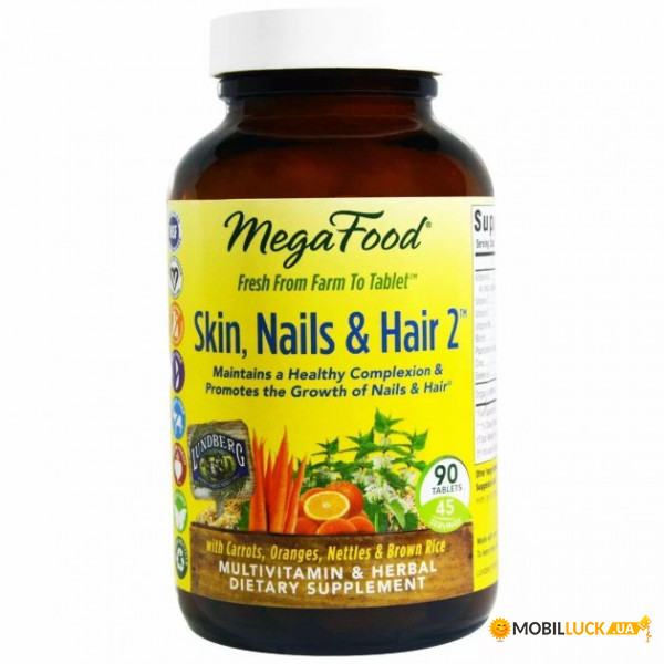   ,    2 MegaFood (Skin, Nails&Hair) 90  (MGF-10281)