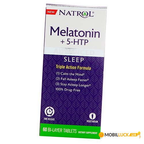  Natrol Melatonin+5-HTP Advanced Sleep 60 (36358044)