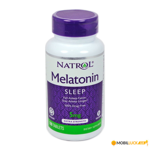  Natrol Melatonin Time Release 5mg Tablets 100  (4384301039)