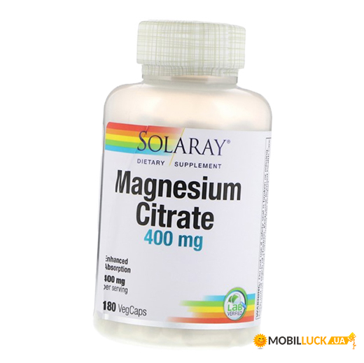  Solaray Magnesium Citrate 400 90  (36411017)
