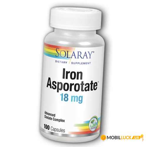 Solaray Iron Asporotate 100 (36411054)