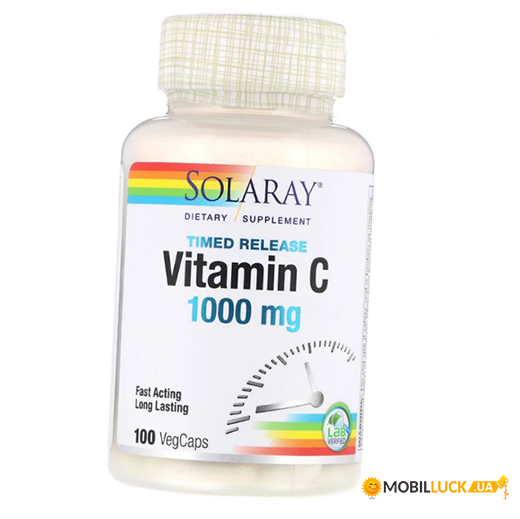  Solaray Timed Release Vitamin C 1000 100 (36411040)