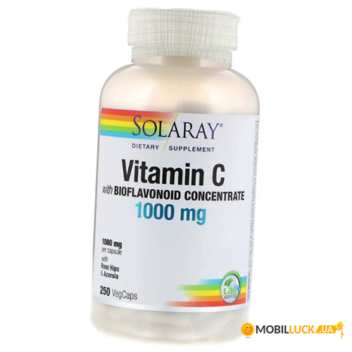  Solaray Vitamin C with Bioflavonoid Concentrate 1000 250 (36411060)