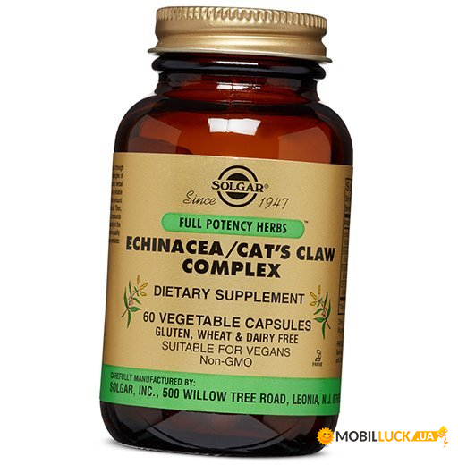  Solgar Echinacea/Cat's Claw Complex 60 (36313046)