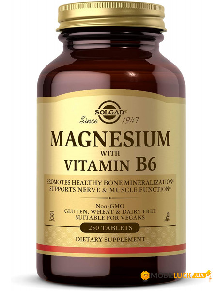 Solgar Magnesium with Vitamin B6 250  (4384303028)