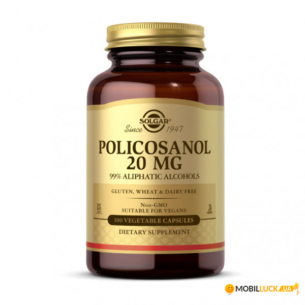  Solgar Policosanol 20 mg 120 veg caps