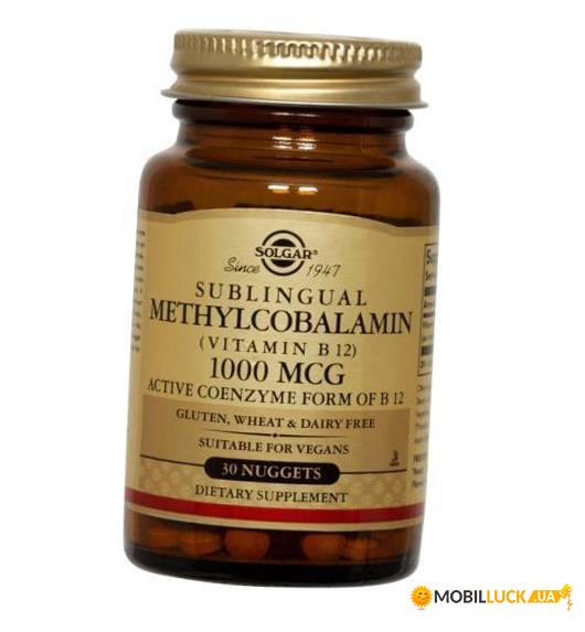  Solgar Sublingual Methylcobalamin 1000 30  (36313062)