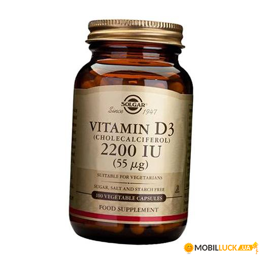  Solgar Vitamin D3 2200 100 (36313133)