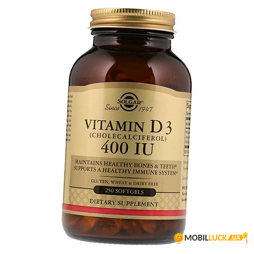  Solgar Vitamin D3 400 250 (36313161)