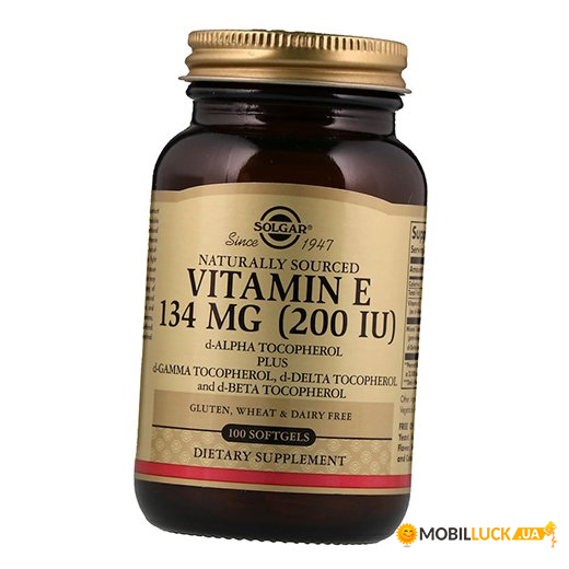  Solgar Vitamin E 200 Mixed Tocopherols 100 (36313167)