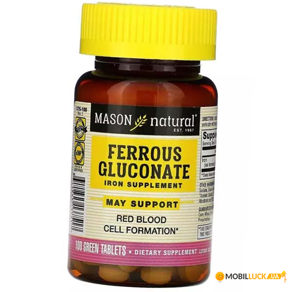   Mason Natural Ferrous Gluconate 100 (36529056)
