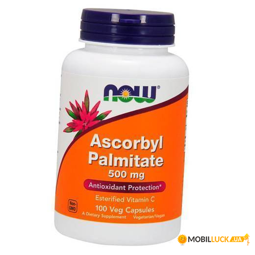  NOW Ascorbyl Palmitate 500 mg Veg Capsules 100  (4384301143)