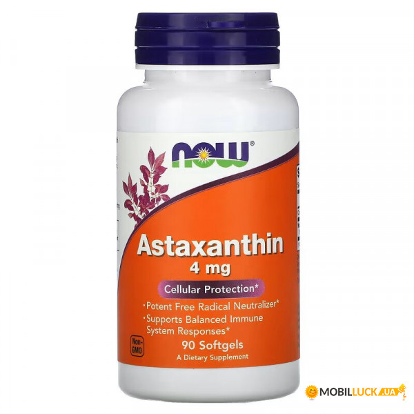  NOW Astaxanthin 4 mg 90  