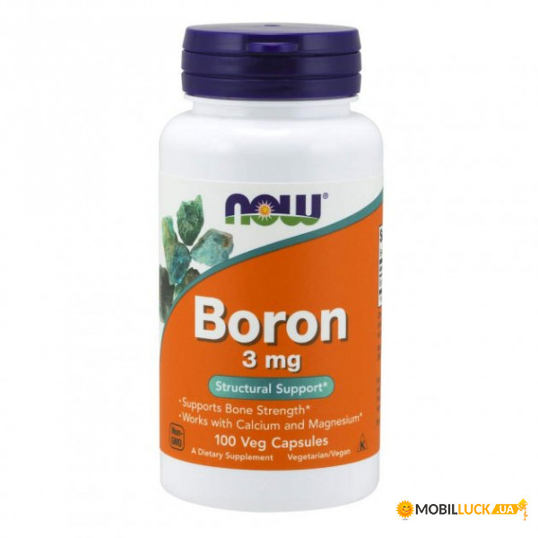  NOW Boron 3 mg 100 caps