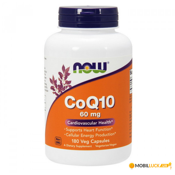  NOW CoQ10 60 mg 180 veg caps