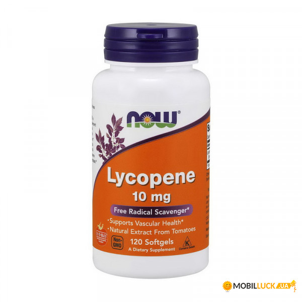  NOW Lycopene 10 mg 120 softgels