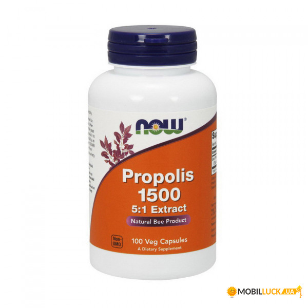  NOW Propolis 1500 5:1 extract 100 veg caps