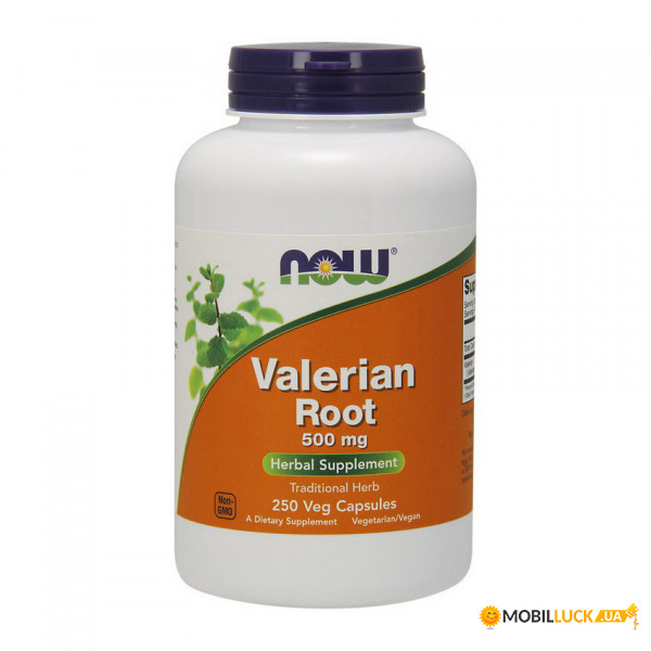  NOW Valerian Root 500 mg 250 veg caps