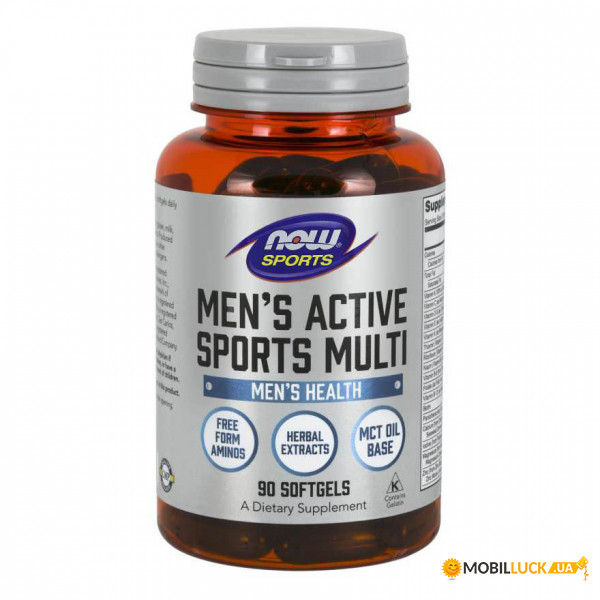    Now Foods Mens Active Sports Multi 90  