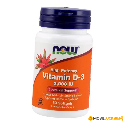  Now Foods Vitamin D-3 2000  30 (36128320)