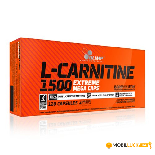  Olimp L-Carnitine 1500 Extreme Mega Caps 120 