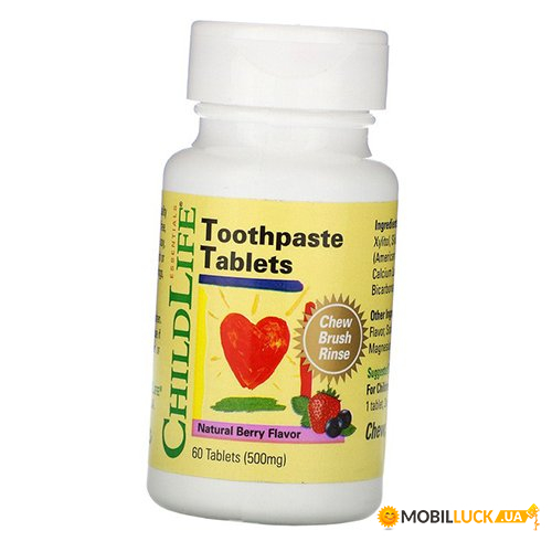     ChildLife Toothpaste Tablets 60  (43514001)