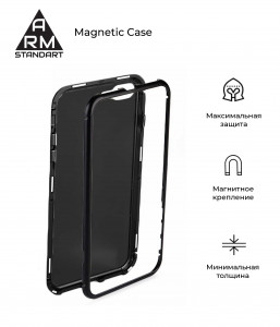  ArmorStandart Magnetic Case 1 Gen. iPhone XS Max Clear/Red (ARM53391) 3