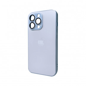   AG Glass Matt Frame Color Logo Apple iPhone 11 Pro Max Sierra Blue (AGMattFrameiP11PMLBlue)