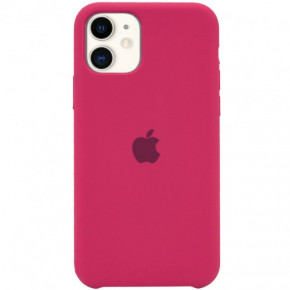 - Silicone Case  iPhone 11 (Rose red) 3
