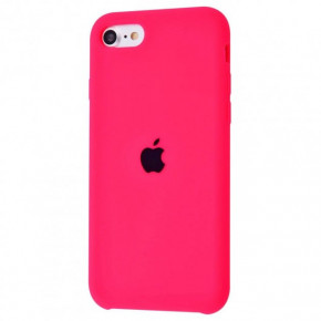 - Silicone Case  iPhone 7/8/SE 2 (Bright pink) High Copy