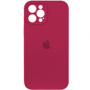   Silicone Full Case AA Camera Protect Apple iPhone 12 Pro Max Maroon (FullAAi12PM-35)