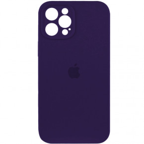   Silicone Full Case AA Camera Protect Apple iPhone 12 Pro Max Berry Purple (FullAAi12PM-59)