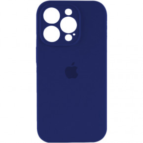   Silicone Full Case AA Camera Protect Apple iPhone 13 Pro Navy Blue (FullAAi13P-39)