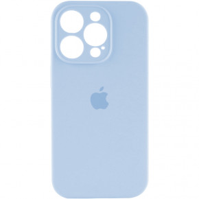   Silicone Full Case AA Camera Protect Apple iPhone 14 Pro Mist Blue (FullAAi14P-27)