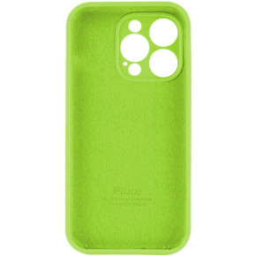   Silicone Full Case AA Camera Protect Apple iPhone 15 Pro Shiny Green (FullAAi15P-24) 3